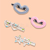 20Pcs 4 Style Plastic Snap Hair Clips PHAR-CP0001-24-8