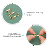 16Pcs 4 Styles Eco-Friendly Brass Watch Band Clasps KK-DC0003-97-4