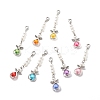 Acrylic Imitation Pearl Beaded Angel Pendant Decorations X1-HJEW-JM00741-1