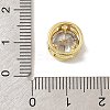 Brass Micro Pave Cubic Zirconia Multi-Strand Links KK-C111-01G-O-3