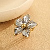 Adjustable 304 Stainless Steel Cuff Open Rings for Women RJEW-C150-01GP-1