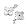 Brass Micro Pave Cubic Zirconia Pendants KK-H538-07P-2