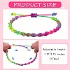 Braided Nylon Thread Cord Bracelets BJEW-SW00049-02-7