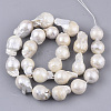 Natural Baroque Pearl Keshi Pearl Beads Strands PEAR-Q015-016-1