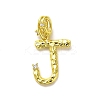 Rack Plating Brass Micro Pave Cubic Zirconia European Dangle Charms KK-L210-015G-J-1