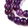 Dyed Natural White Jade Beads Strands G-T138-8mm-210-12-3
