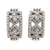 Brass Micro Pave Cubic Zirconia European Beads KK-K378-39P-1