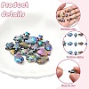 15Pcs 5 Styles Rack Plating Rainbow Color Alloy Beads FIND-YW0006-10-3