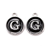 Platinum Plated Alloy Charms X-ENAM-S118-02G-P-1