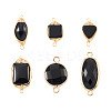 6Pcs 6 Style Natural Agate Links Connectors G-MP0001-03-1