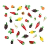 36Pcs 9 Styles Handmade Lampwork Pendants LAMP-FS0001-41-2