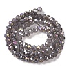 Baking Electroplate Glass Beads Strands DGLA-A039-J6MM-B06-2