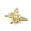 Brass Micro Pave Cubic Zirconia Charms KK-Q048-04G-2