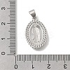 Brass Micro Pave Cubic Zirconia Pendants KK-D431-040P-3