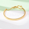 304 Stainless Steel Link Bracelets for Women BJEW-B161-07G-3