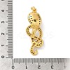Rack Plating Brass Micro Pave Cubic Zirconia Pendants KK-U022-01A-02-3