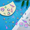 40Pcs 5 Style Ion Plating(IP) 201 Stainless Steel Pendants STAS-SZ0002-68-3