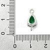Brass Pave Cubic Zirconia Connector Charms KK-Z120-31P-01-3