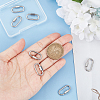 304 Stainless Steel Screw Carabiner Lock Charms STAS-UN0050-89P-4