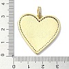 Rack Plating Real 18K Gold Plated Brass Micro Pave Cubic Zirconia Pendants KK-B084-03G-02-3