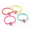 Eco-Friendly Handmade Polymer Clay Beads Kids Stretch Bracelets BJEW-JB04613-M-1