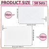 50Pcs Wood Pulp Cotton Blank Greeting Cards DIY-WH0816-027B-2