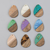 Resin & Walnut Wood Pendants RESI-S389-010A-1