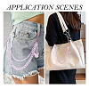 Acrylic Butterfly Layered Chain Belts for Jeans Pants HJEW-TAC0113-7