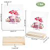 Transparent Acrylic Earring Displays NDIS-WH0015-01B-3