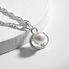Oval Alloy Pendant Necklaces & Stud Earrings & Ring Sets for Women WG7FFA6-01-4