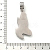 304 Stainless Steel Rhinestone Pendants STAS-V008-35P-3