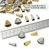 50Pcs 5 Styles Apetalous Alloy Bead Cone FIND-YW0006-39-2