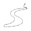 Non-Tarnish 304 Stainless Steel Column Link Chain Necklace for Men Women NJEW-K245-019E-1