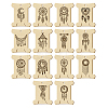 14Pcs 14 Style Plywood Thread Winding Boards WOOD-WH0060-02-1