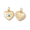Rack Plating Brass Enamel Charms KK-C247-05G-1