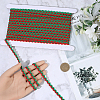 1 Roll Polyester with Paillette Wavy Fringe Trim Ribbon OCOR-GF0005-72D-3