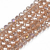Electroplate Glass Beads Strands LS-EGLA-A034-T4mm-B24-4