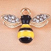 Bee Alloy Rhinestone Charms Pendant FIND-SZC0010-474-1