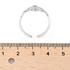 Non-Tarnish 304 Stainless Steel Witch Knot Open Cuff Rings for Women LS-AJEW-U005-01P-4
