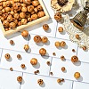 60Pcs Round Natural Wood Beads WOOD-YW0001-58A-4