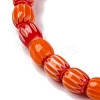 Handmade Lampwork Chevron Beads Strands LAMP-K041-01A-18-4