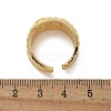 Brass Micro Pave Clear Cubic Zirconia Cuff Rings for Women RJEW-U041-13G-5