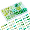   450pcs 15 Style Glass Beads GLAA-PH0001-54-1