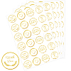 Word Gold Foil Self-adhesive Stickers DIY-WH20001-13H-1
