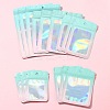 60Pcs 5 Styles Rectangle Glitter Holographic PVC Resealable Packaging Bags ABAG-FS0001-14B-7