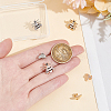 6Pcs 6 Styles Bees Zinc Alloy with Enamel Watch Band Studs FIND-UN0003-39-4