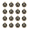 Golden Plated Alloy Charms X-ENAM-S118-02H-2