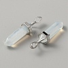 Opalite Double Terminal Pointed Pendants G-WH0016-37B-2