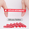 Word Star Student Silicone Cord Bracelet Wristband BJEW-WH0018-49A-6
