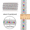 15 Yards Polyester Braided Lace Ribbon OCOR-WH0046-37B-2